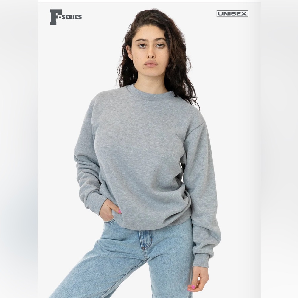 Los Angeles Apparel | Flex Fleece Dropped Shoulder Crewneck Sweatshirt